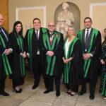 Pictured L-R: Sean Sheridan (International Postgraduate Advisor, Faculty of Dentistry RCSI), Dr Philip Atkin (Ad Eundem Fellowship recipient), Dr Charlotte Eckhardt (Ad Eundem Fellowship recipient), Professor Gerry McKenna (Ad Eundem Fellowship recipient), Professor Christopher Lynch (Dean of the Faculty of Dentistry RCSI), Professor Nicola Innes (Ad Eundem Fellowship recipient), Professor Robert Witton (Ad Eundem Fellowship recipient), Dr Grace Kelly (Honorary Secretary, Faculty of Dentistry RCSI) and Professor Albert Leung (Head of the School of Dentistry RCSI and Immediate Past Dean, Faculty of Dentistry RCSI).